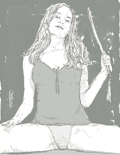 Girl With Riding Crop