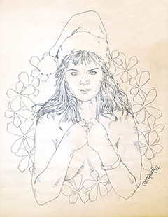 Jean Marie In Santa's Hat
