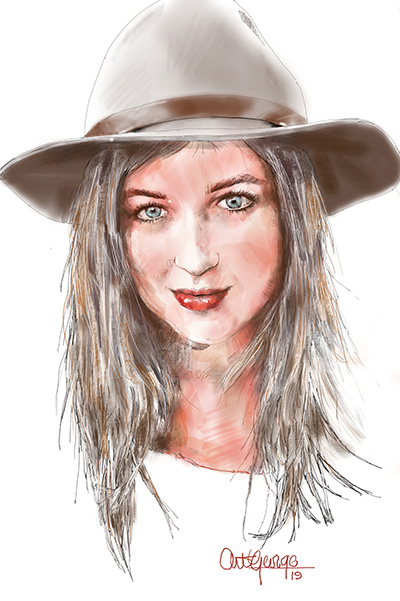 Lana In A Hat