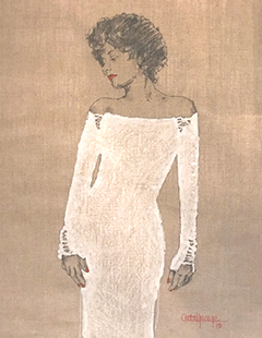 Woman In White Dress