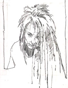 Janet As A Vampire Sketch